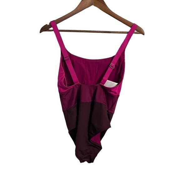 Athleta Womens NWT Purple Colorblock Coastline One Piece Swimsuit Small - Picture 10 of 10